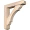Ekena Millwork Olympic Craftsman Smooth Bracket w/ Offset Brace, Douglas Fir, 5 1/2"W x 26"D x 26"H BKT0604X26X26OLY04SDF - alternate 1